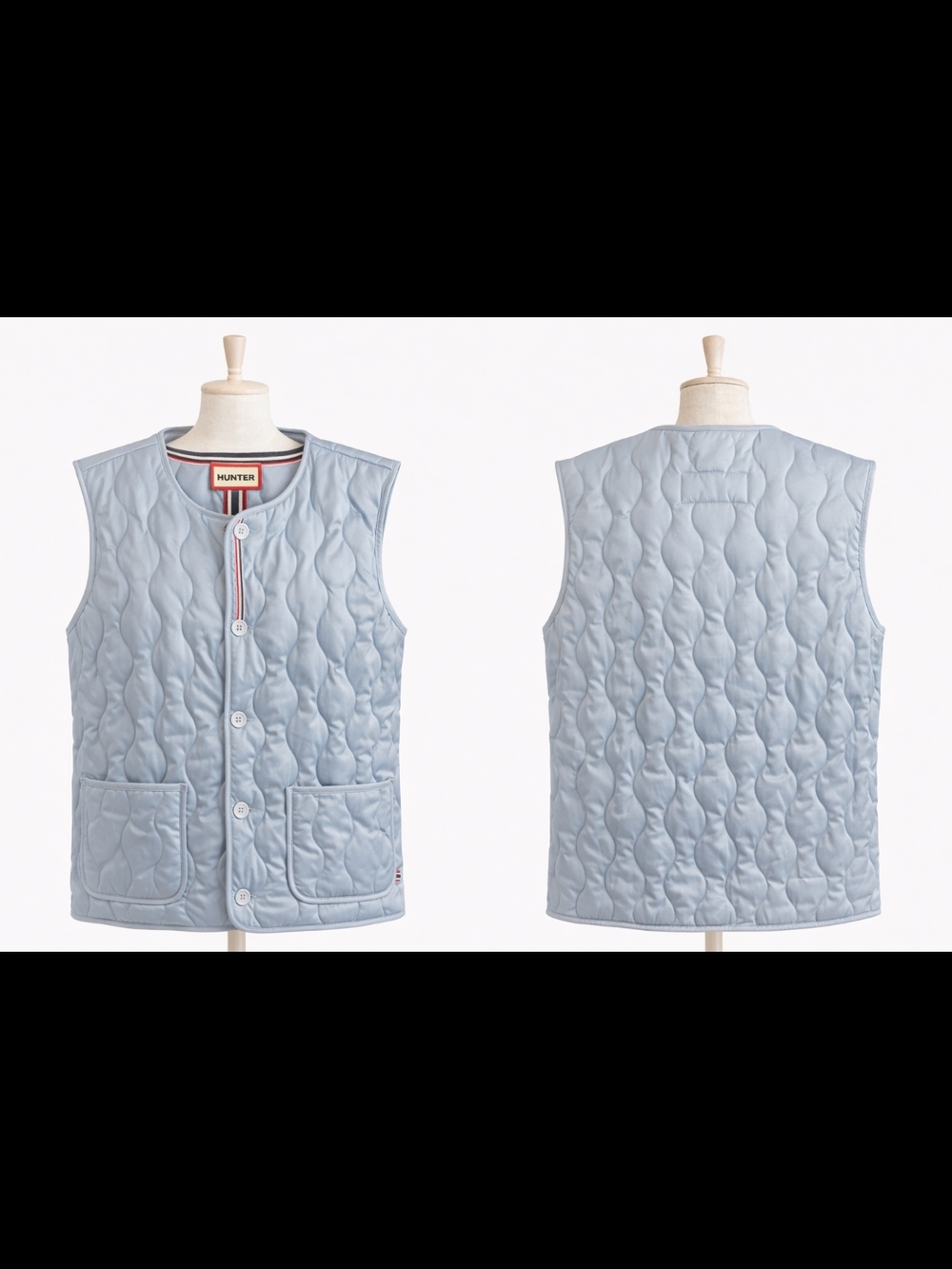 Hunter Size Small Women's Powder Blue Quilted Vest